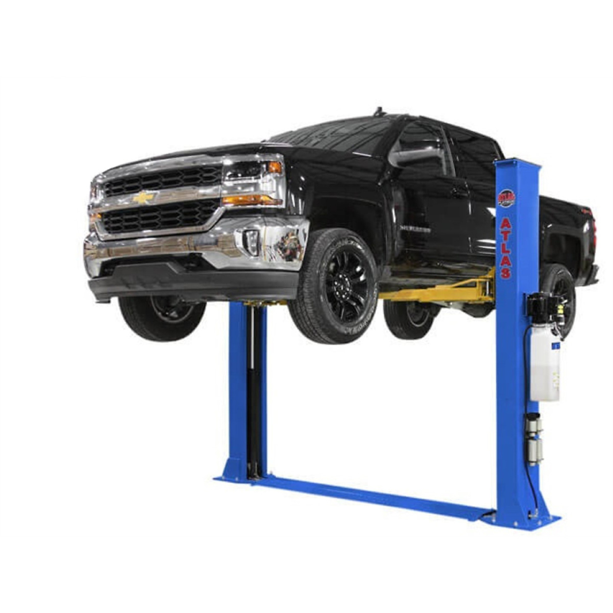 Atlas Automotive Equipment PVL9BP Platinum 2-Post Commercial Grade Vehicle Lift, 9’6” Minimum Ceiling Height, ALI Certified, 9,000lb Capacity, Base Plate Design, ALLY Power Unit, For Low Ceiling Use